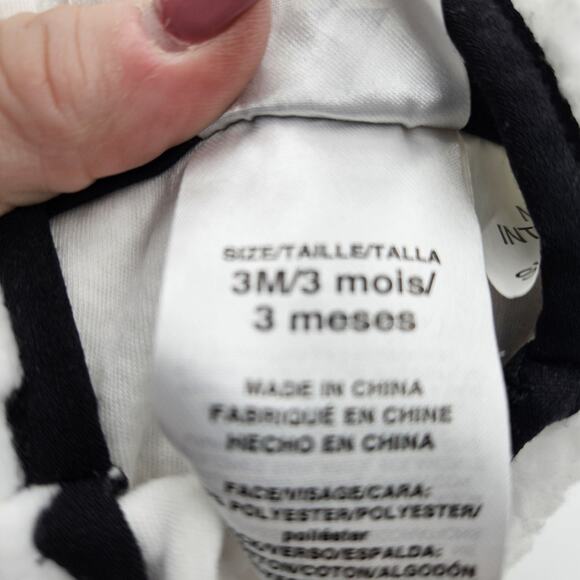 Adidas Size 3 Month Baby Hooded Sherpa Coverall Snowsuit Cozy Fleece Teddy Bear - Picture 11 of 11